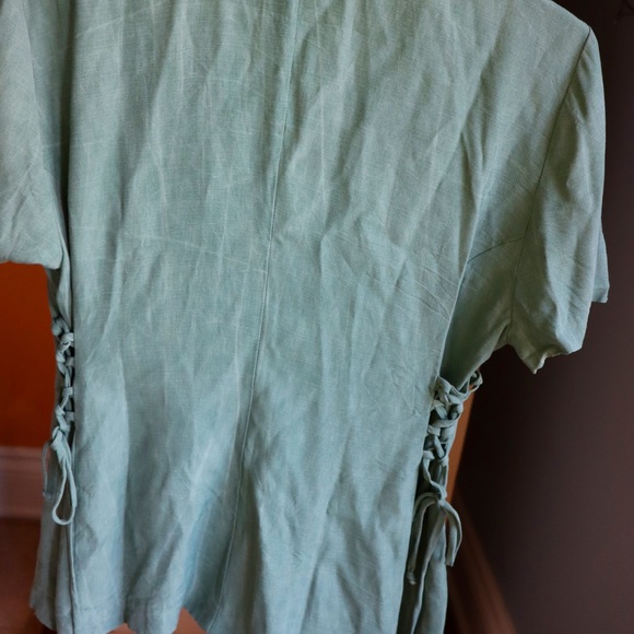 Sage green button down - Picture 3 of 3